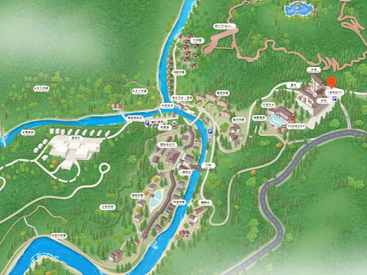 望牛墩镇结合景区手绘地图智慧导览和720全景技术，可以让景区更加“动”起来，为游客提供更加身临其境的导览体验。